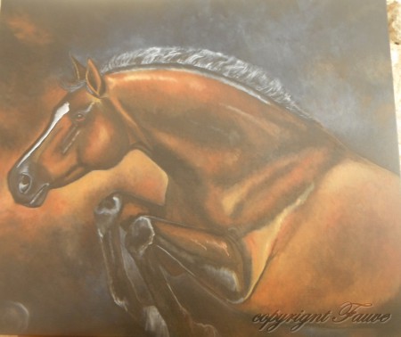 Le saut (61x50, 12F)